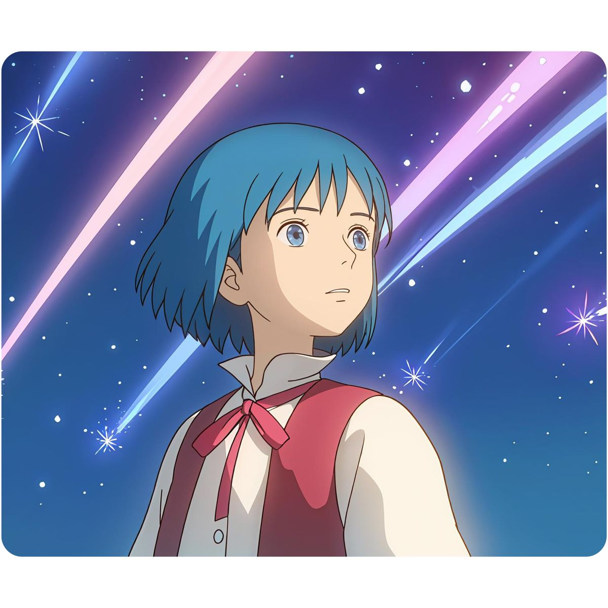 The image results after clicking on the ghibli_anime LORA card which will then append "<Lora:ghibli_anime_v1:1>" which is the trigger word to the positive prompt and generates this.