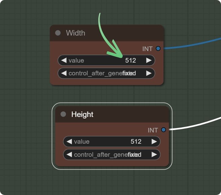 a ComfyUI node in ThinkDiffusion that changes the width and height of animation output from AnimateDiff