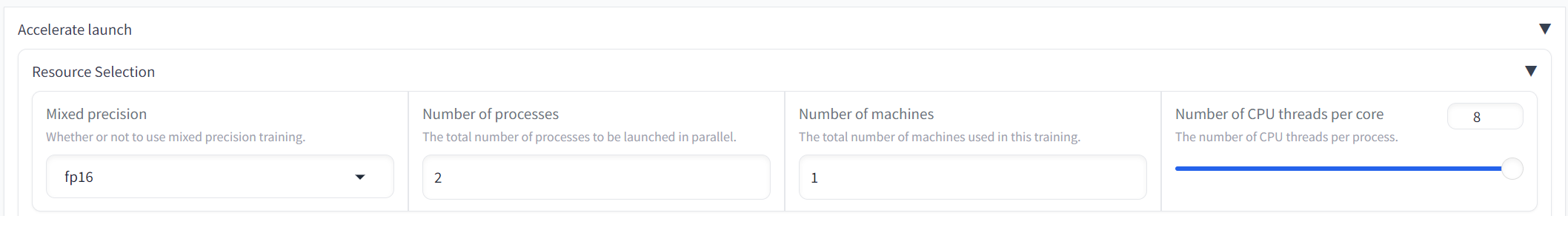 Accelerate Launch Kohya Settings