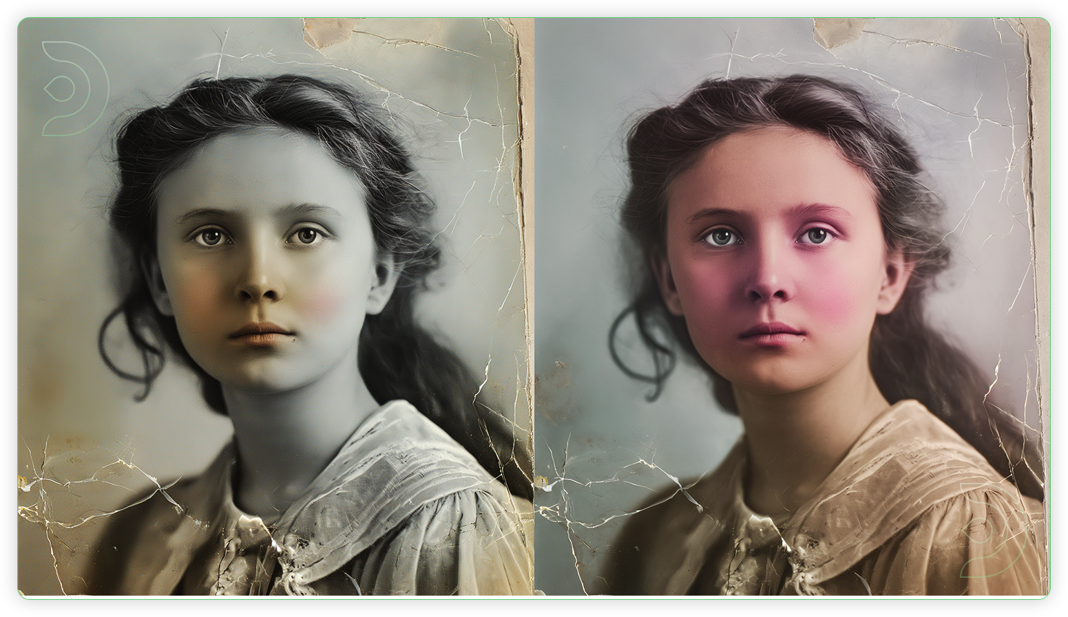 ThinkDiffusion StableDiffusion ComfyUI Photo Restoration workflow showing transformation of an old photo into a new one