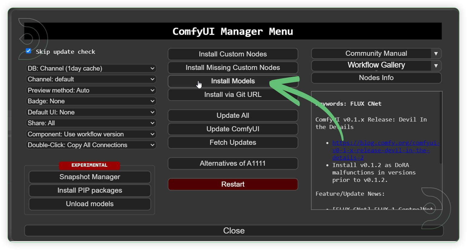 ThinkDiffusion StableDiffusion ComfyUI Transform Videos with AI shows how to install model