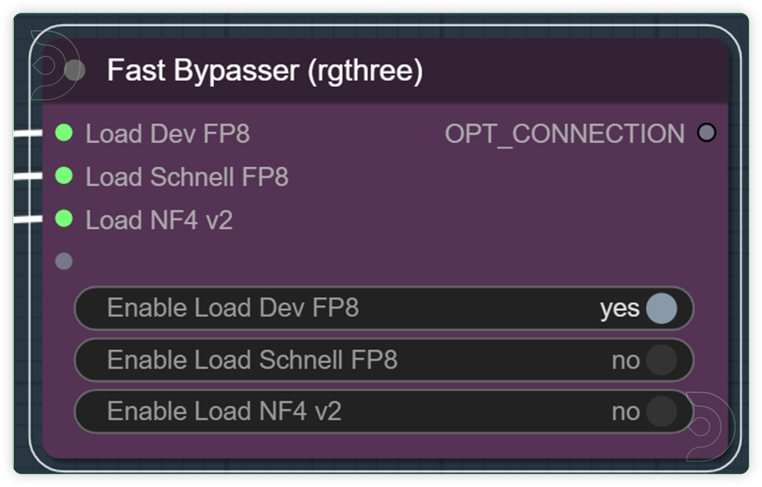 ThinkDiffusion-StableDiffusion-ComfyUI-introduction-to-flux-fp8-nf4-workflow-fast-bypasser.png