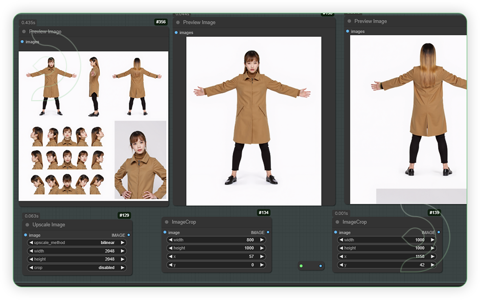 ThinkDiffusion StableDiffusion ComfyUI Character Consistency check the generated output and its poses