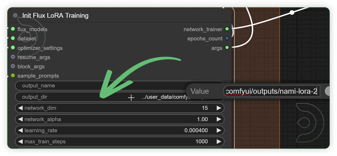 ThinkDiffusion StableDiffusion ComfyUI Flux training LoRA paste the copied the output dataset folder