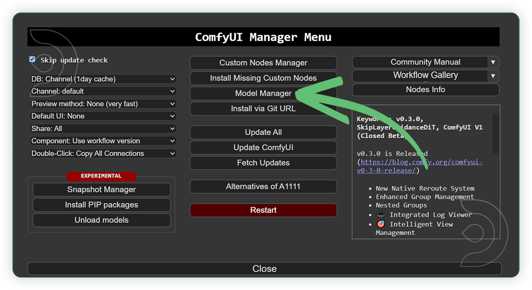 ThinkDiffusion StableDiffusion ComfyUI Mochi install models using the model manager