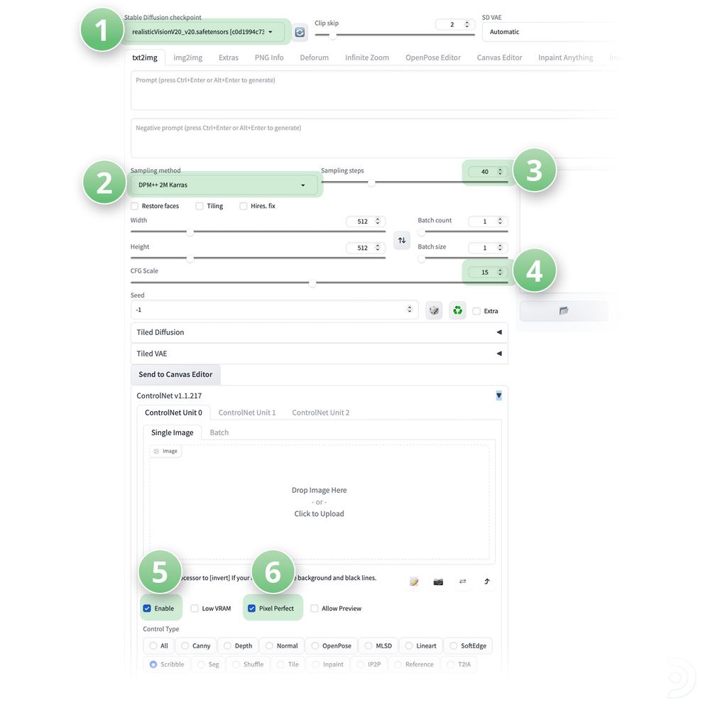 Bring Sketches to Life with ControlNet - Scribble